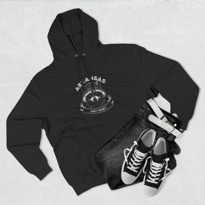 Arky Parky "Arkansas Raccoon" Three-Panel Fleece Lined Hoodie