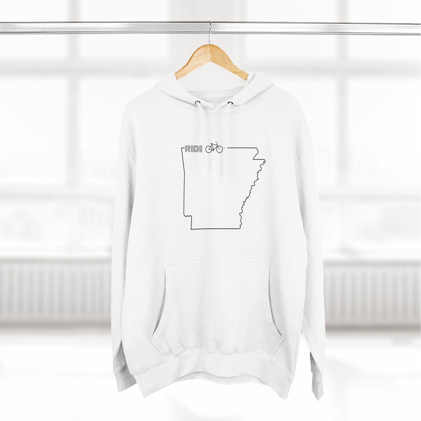 Fleece Hoodie - Arky Parky Ride Arkansas Bike Arkansas