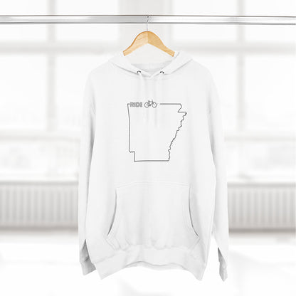 Fleece Hoodie - Arky Parky Ride Arkansas Bike Arkansas