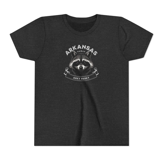 Arkansas Raccoon Youth Short Sleeve Tee