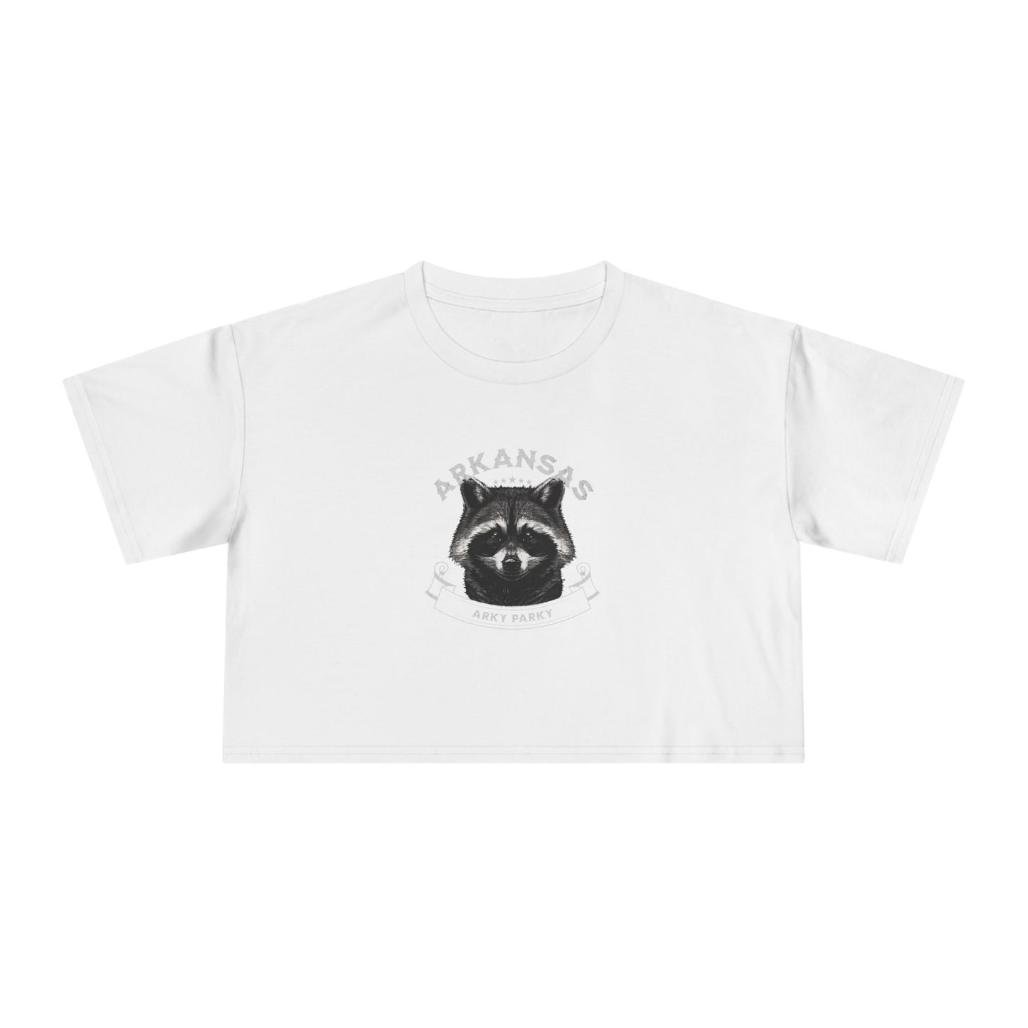 Arkansas Racoon Women's Crop Tee