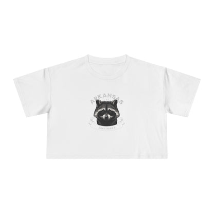 Arkansas Racoon Women's Crop Tee