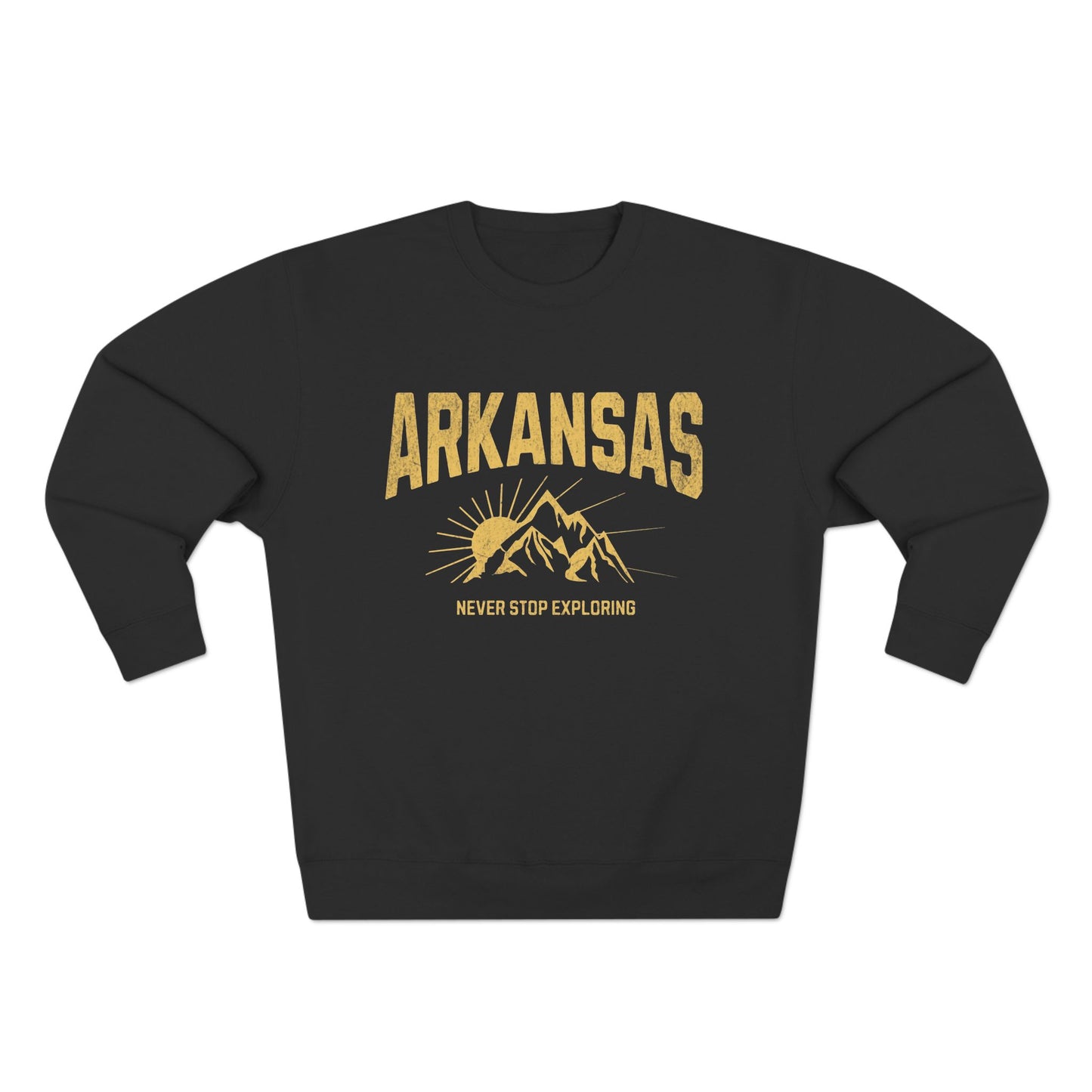 Arkansas "Never Stop Exploring" Sweatshirt