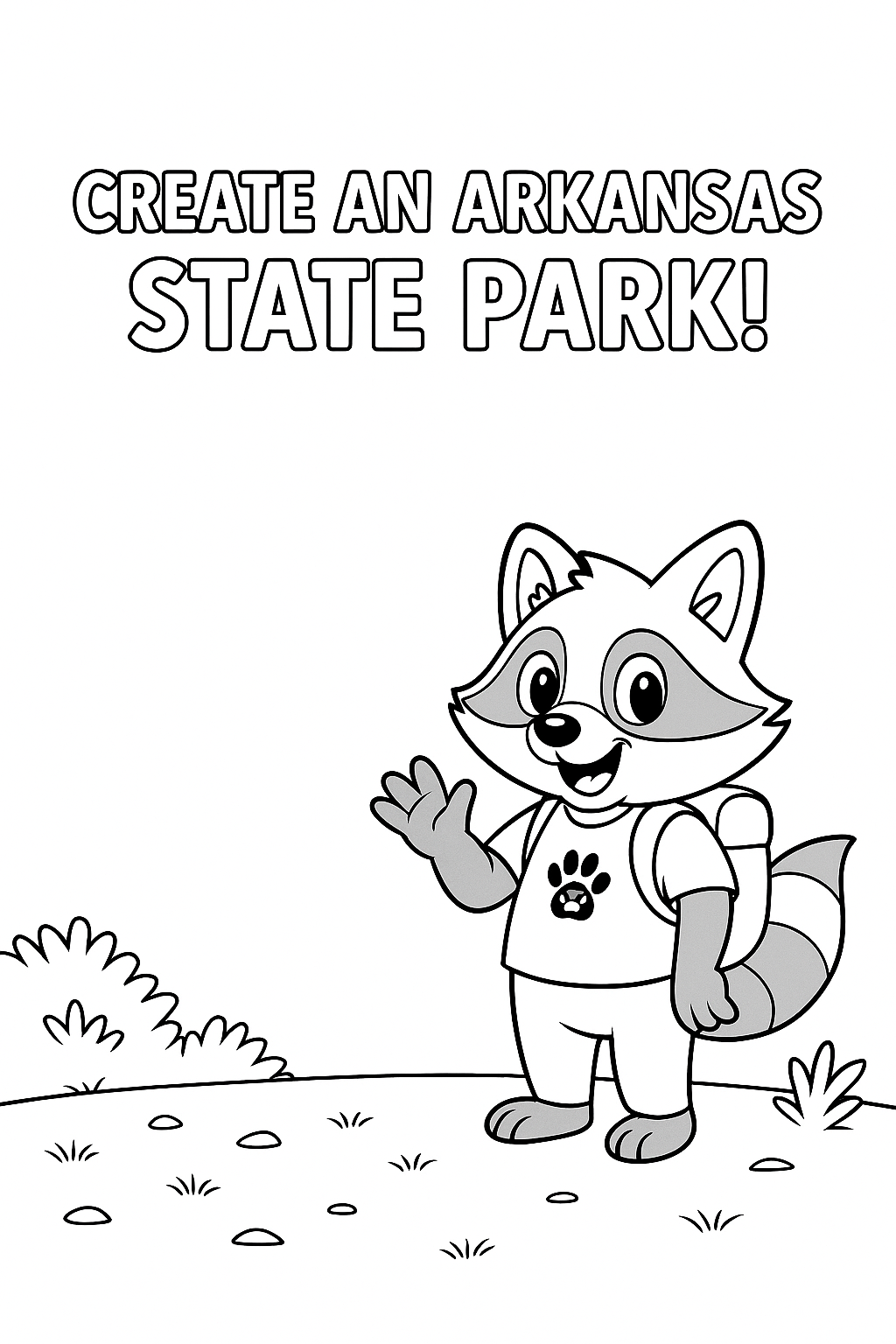 Arky Parky's Arkansas State Park Coloring Book