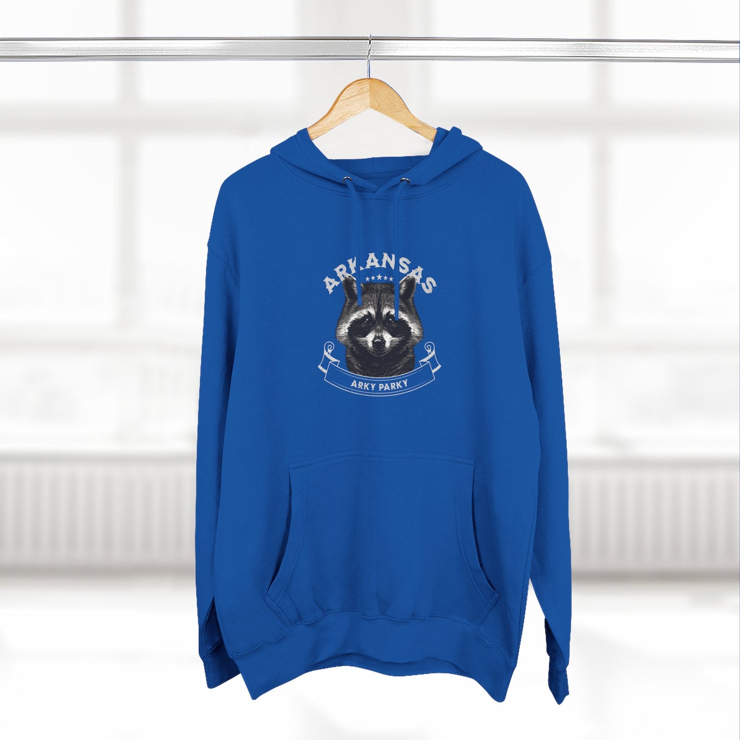 Arky Parky "Arkansas Raccoon" Three-Panel Fleece Lined Hoodie