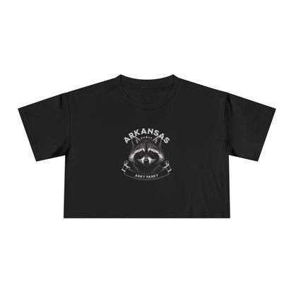 Arkansas Racoon Women's Crop Tee