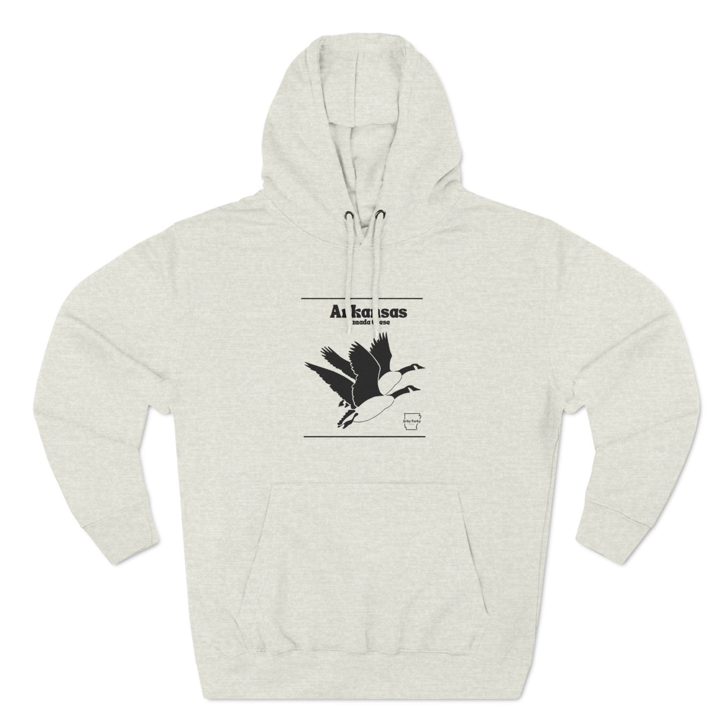 Arky Parky "Wilderness Collection: Arkansas, Canada Geese" Three-Panel Fleece Lined Hoodie