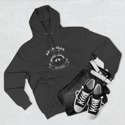 Arky Parky "Arkansas Raccoon" Three-Panel Fleece Lined Hoodie