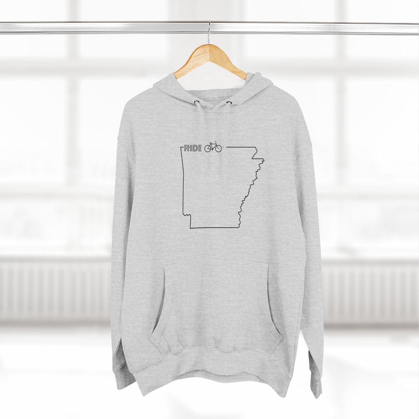 Fleece Hoodie - Arky Parky Ride Arkansas Bike Arkansas