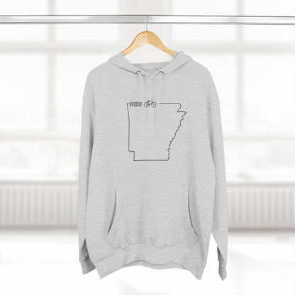 Fleece Hoodie - Arky Parky Ride Arkansas Bike Arkansas