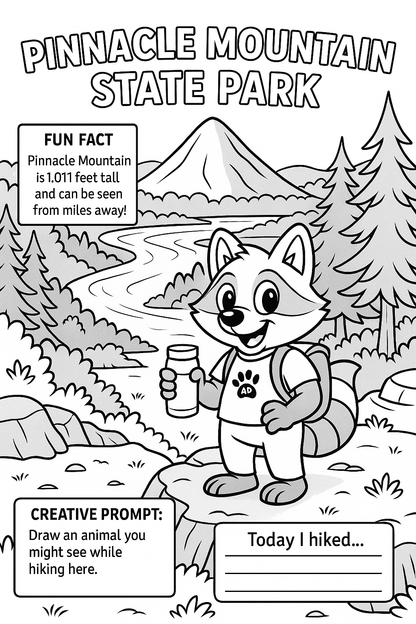 Arky Parky's Arkansas State Park Coloring Book