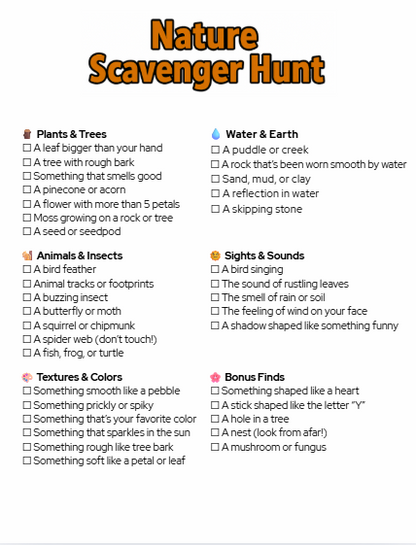 Digital Download | Arky Parky’s Junior Explorer Adventure Journal – Printable Outdoor Activity Book for Kids