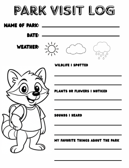 Digital Download | Arky Parky’s Junior Explorer Adventure Journal – Printable Outdoor Activity Book for Kids