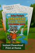 Digital Download | Arky Parky's Arkansas State Park Printable Coloring Book