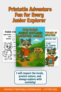 Digital Download | Arky Parky’s Junior Explorer Adventure Journal – Printable Outdoor Activity Book for Kids