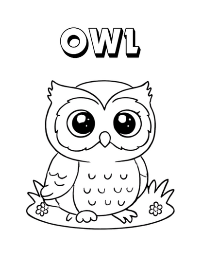 Digital Download | Nature Friends Printable Coloring Book