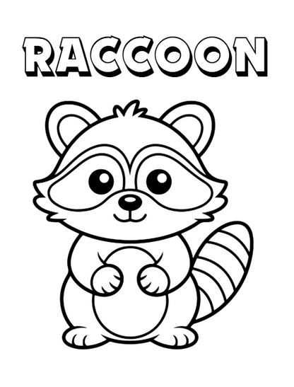 Digital Download | Nature Friends Printable Coloring Book